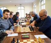 Vorn Peter Müller und Philip Zeitz