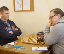 Marcus Fenner (Berolina 2) remis gegen Martin Döring (WeDa 4)