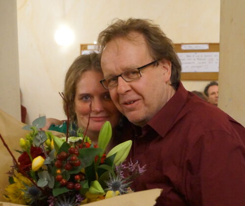 Unser stellvertretender Vorsitzender und Versammlungsleiter Stefan Hölz überreichte Katja die Blumen