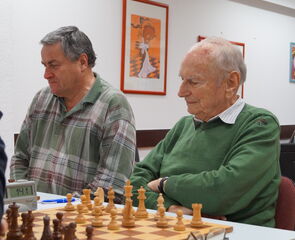 Zwei Fernschach-Großmeister: Wolfgang Rohde und Fritz Baumbach