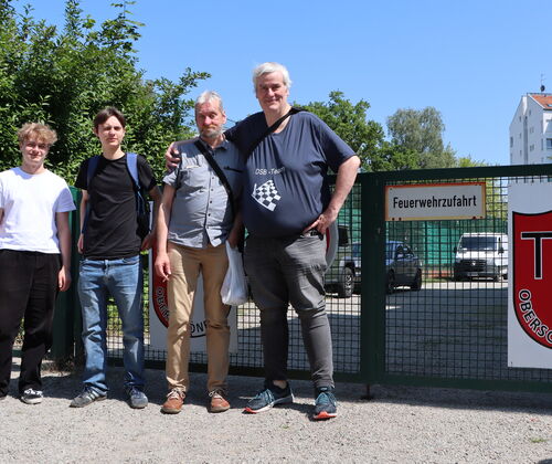 "Die Macht an der Spree" bleibt TSG. Aber Berolina war auch ganz gut: Theo, Samuel, Andreas und Frank.