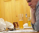 Walter Schmidt beim Nachdenken