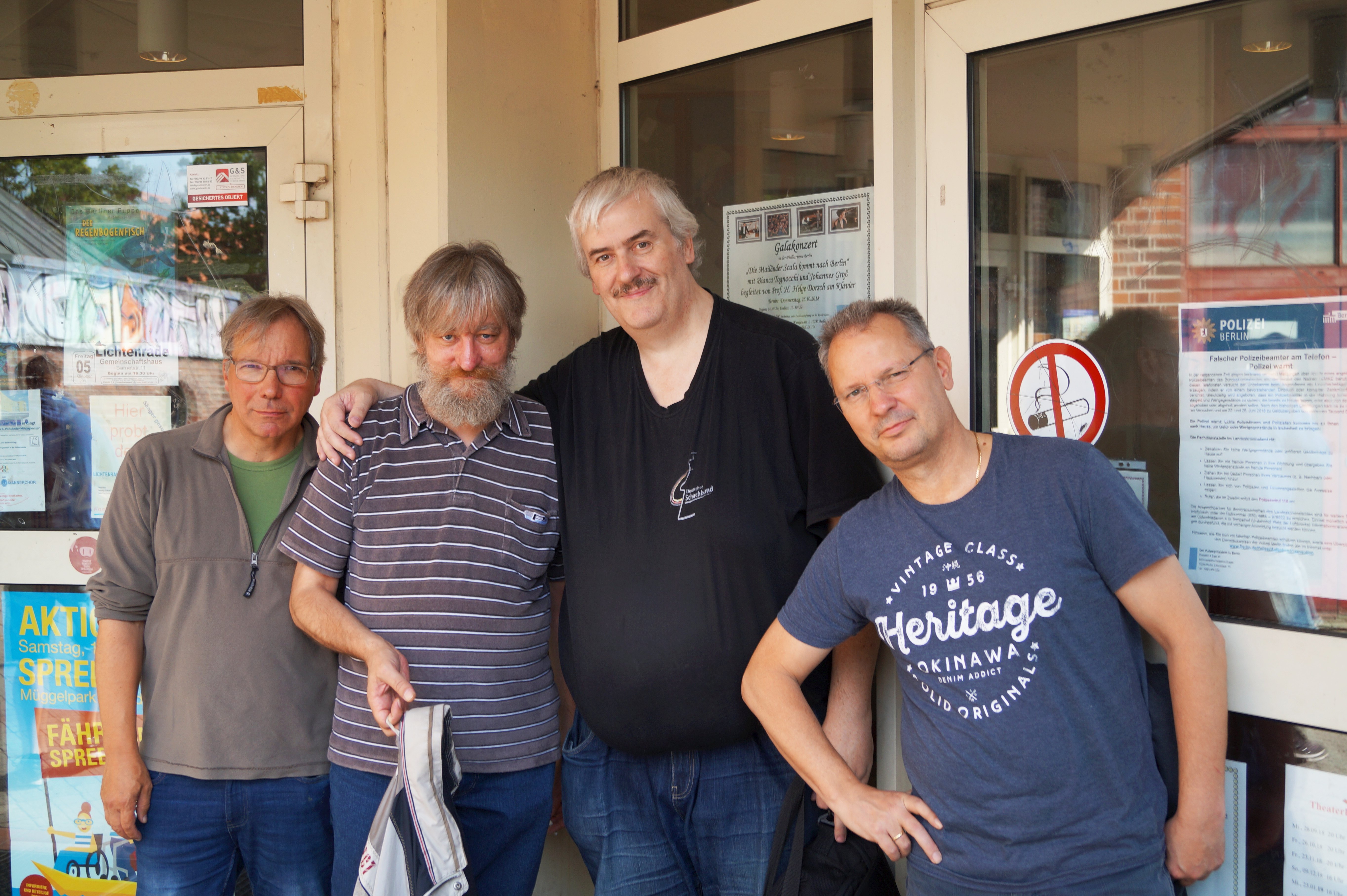 Andreas Volkmer, Andreas Reiche, Frank Hoppe und Uwe Sabrowski