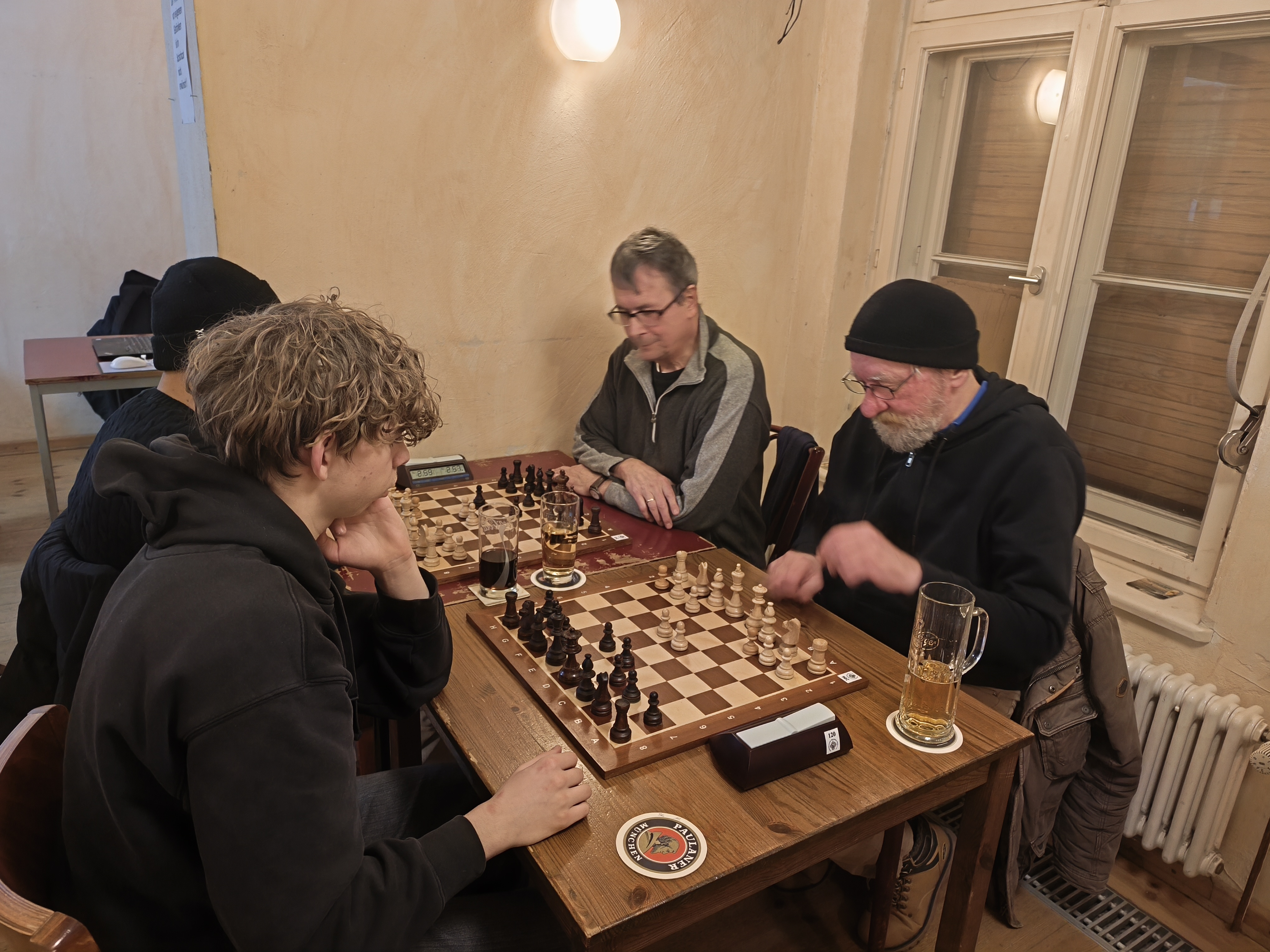 Wolfgang Vandré, Andreas Reiche, Paul Sellhast und Phuc Nhat Nguyen beim Tandem.