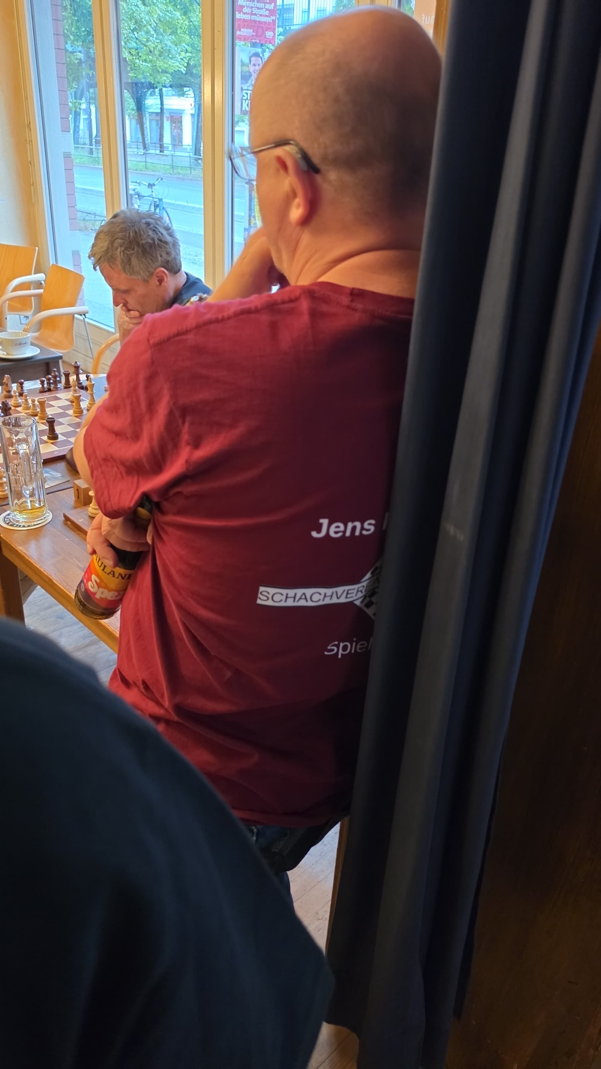 Jens Rennspieß und Gerald Drißner beim Schach960-Turnier Sommer 2026